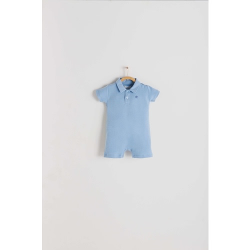 9 Months Essentials Polo Romper