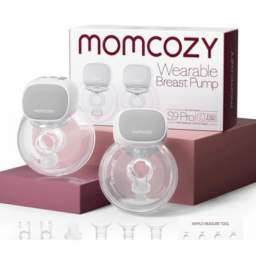 Momcozy S9 Pro & S12 Pro Breast Pump, Upgraded Wearable Breast Pump, Hands-free Design, with LED Display, Dual-head Electric Portable Breast Pump, with 2 Modes and 9 Levels, 24mm,A - TikTok Shop