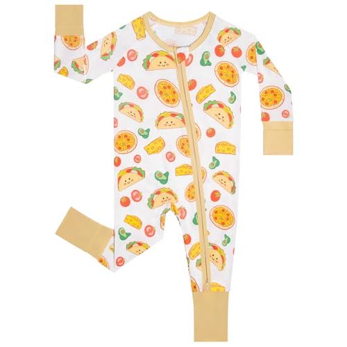 GUISBY Baby Boys' Pajamas Sleep N Play, Baby Clothes, Long Sleeve, Footless,Newborn-2T