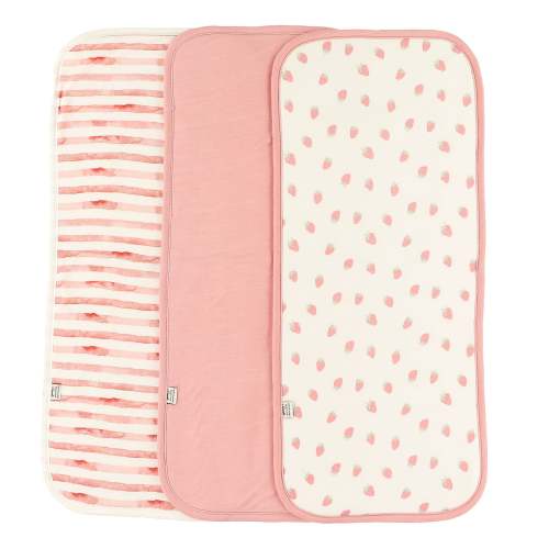 Burp Cloth 3-pack - Strawberries