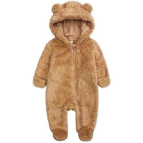 Curipeer Infant Baby Outfit Bodysuit Fleece Bunting Footed Sleeper 0-12M