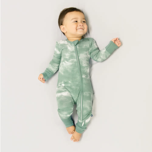 Larkspur Baby | Romper Pajamas | Convertible Footed Romper in Pine