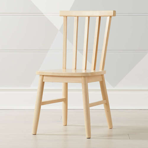 Set of 2 Shore Natural Wood Kids Play Chair