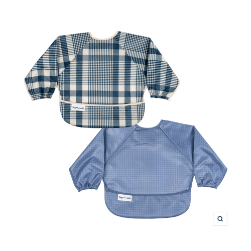 Mess-Proof Full Sleeve Bibs - 2 Pack Sets for Babies and Toddlers