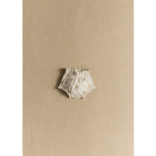 Marcello Bloomer - Stripes with Floral Embroidery