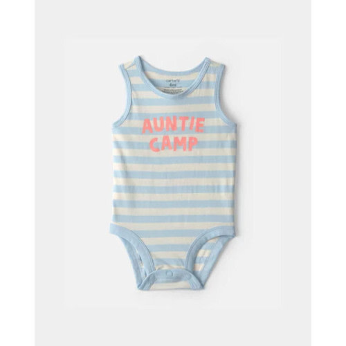 Carter's Baby 'Auntie Camp' Sleeveless Graphic Bodysuit