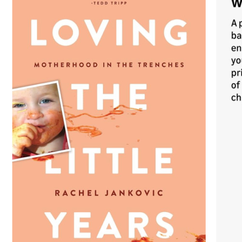 Loving the Little Years: Motherhood in the Trenches - Grace Based Christian Parenting