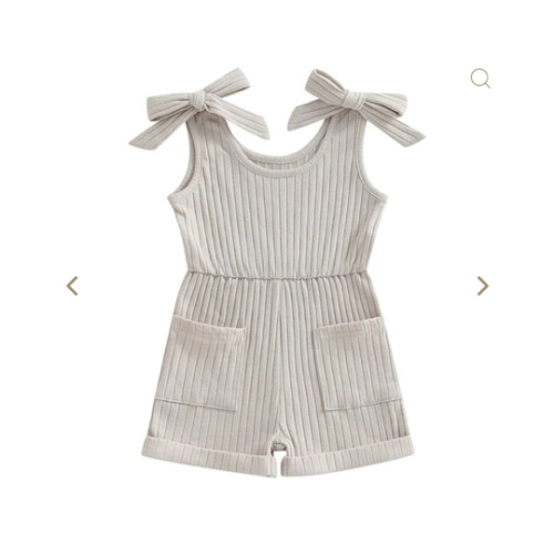 Ribbed Romper with Pockets – The Ollie Bee