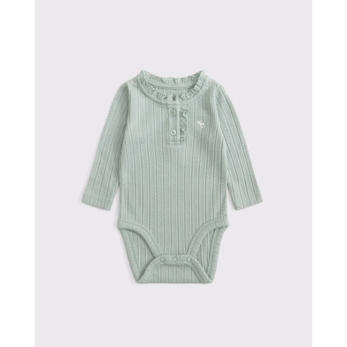 baby long-sleeve henley icon bodysuit