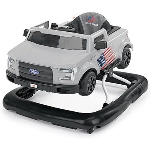 Bright Starts Ways to Play Walker - Ford F-150, All American, 4-in-1 Walker for 6 Months and Up, 2 Can Play at Once