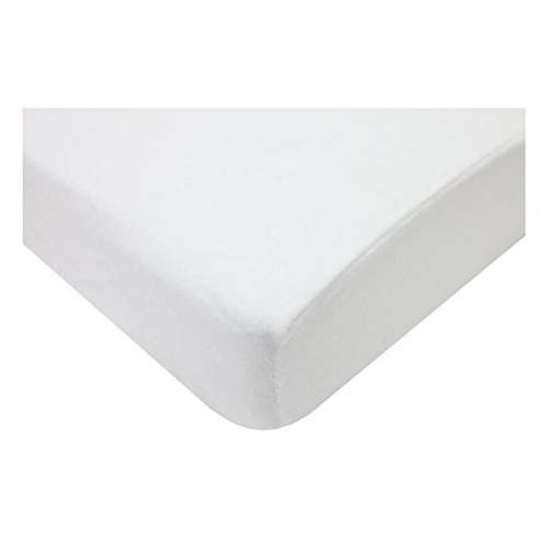 American Baby Company 100% Natural Cotton Fitted Crib Sheet 52" x 28" - Soft, Breathable, Hypoallergenic & Gentle Toddler Bed Sheet, White, Neutral for Boys & Girls
