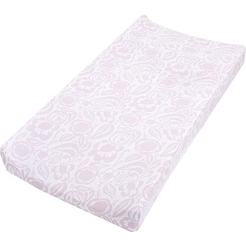 aden + anais Essentials Changing Pad Cover, 100% Cotton Muslin, Super Soft & Breathable, Tailored Snug Fit, Single, Damsel - Savoy
