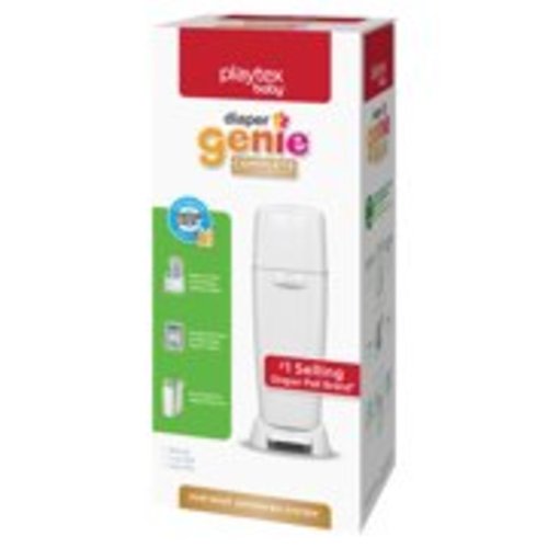 Playtex Diaper Genie Complete White Diaper Pail with 1 Refill