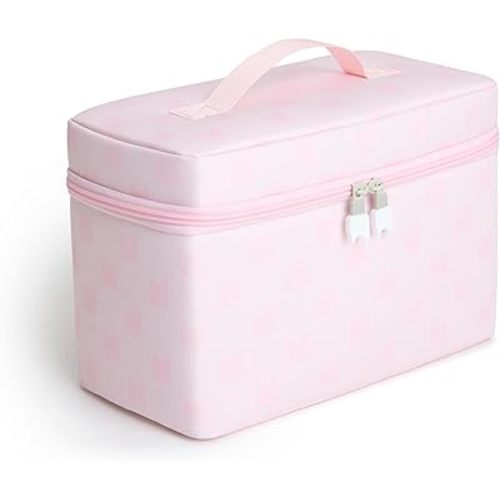 Tonies All-in-One Travel Bag - Sturdy Hard Case for Your Toniebox 2, Tonieplay Controller, Headphones, 2 Games, Charger, and 4 Figurines - Cloud Pink