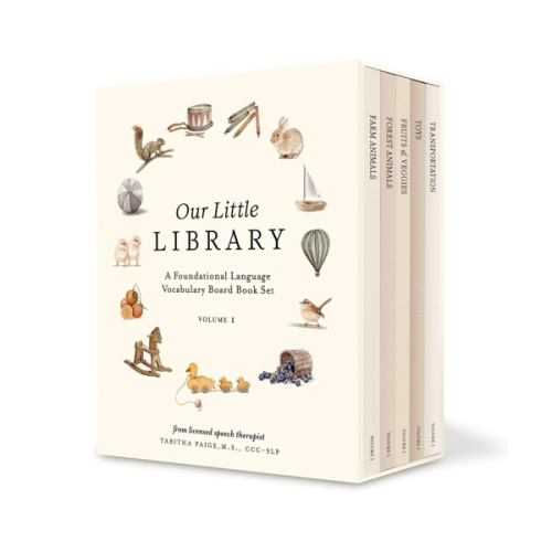 Our Little Library: A Foundational Language Vocabulary Board Book Set for Babies