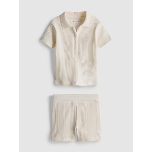 0-36mths | Knit Polo and Shorts Set