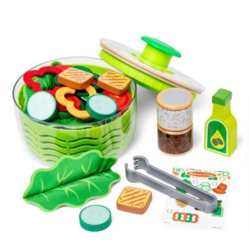 Melissa & Doug Salad Spinner Play Set, Pretend Play Food