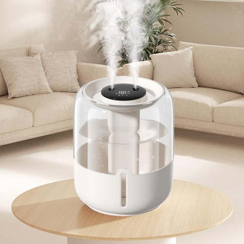 STORGENER Large Capacity Cool Mist Humidifier for Big Room, Dual Nozzle, 3 Adjustable Mist Modes, Night Light, Easy Fill & Clean, Quiet Operation for Home, Office, Baby Nursery, Plants