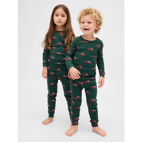 Kids & Baby Organic Brushed Cotton Holiday PJ Set