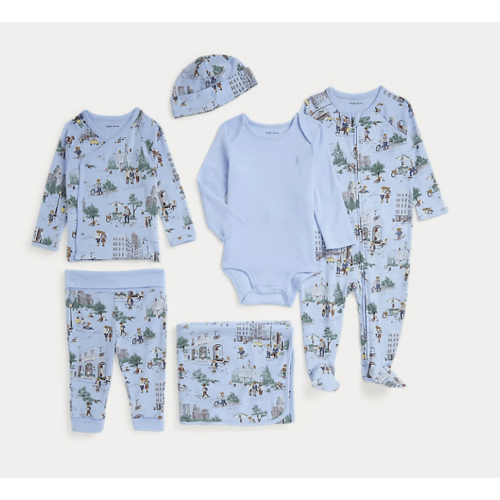 Polo Bear Cotton 6-Piece Gift Set