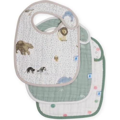 3-Pack Classic Cotton Muslin Bibs