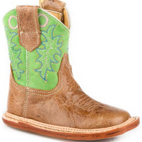 Roper Infant Boys' Cowbabies Ride Em' Cowboy Western Boots - Broad Square Toe
