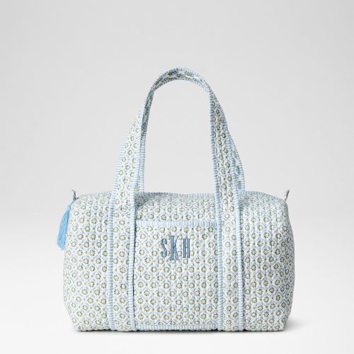 Block Print Quilted Weekender