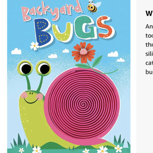 Backyard Bugs - Touch and Feel Board Book - Sensory Board Book (Touch & Feel Sensory Board Books for Baby & Toddler Time)
