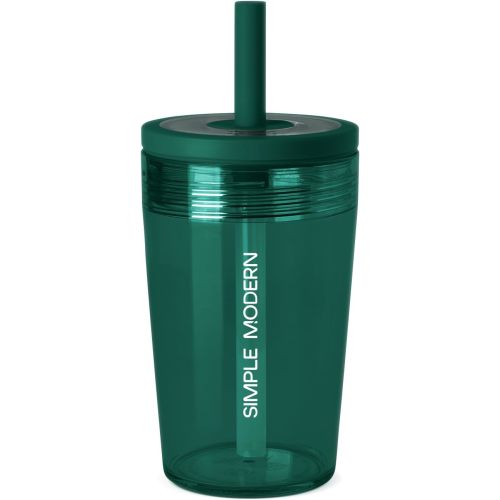 Simple Modern Toddler Tumbler with Straw | 12oz Cute Kids Cup | Green
