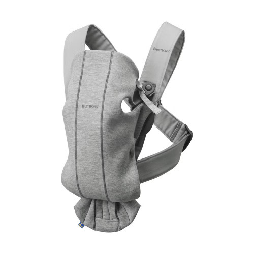BabyBjorn Baby Carrier Mini Light Gray Soft Adjustable Support Hands-Free