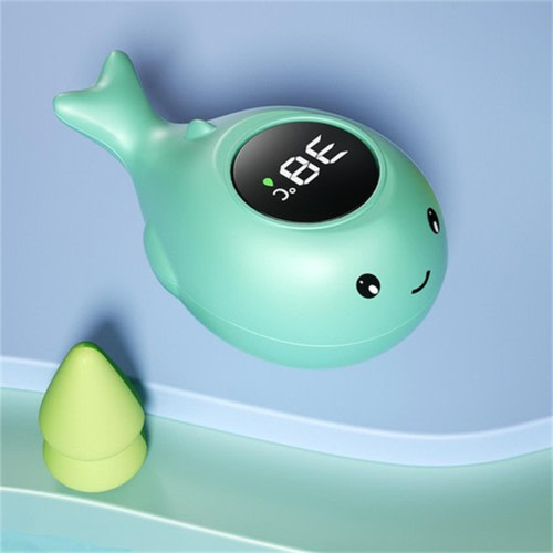 Quinlirra Baby Bath Bathtub Thermometer for Infant, Safety Bath Tub Water Temperature Digital Thermometer, Floating Bathing Toy Gift for Kids Newborn Mother-Green&