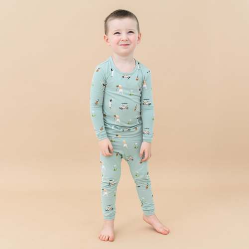 Long Sleeve Pajamas in Golf