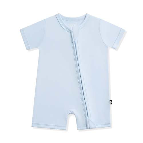 Zipper Shortall Romper in Breeze
