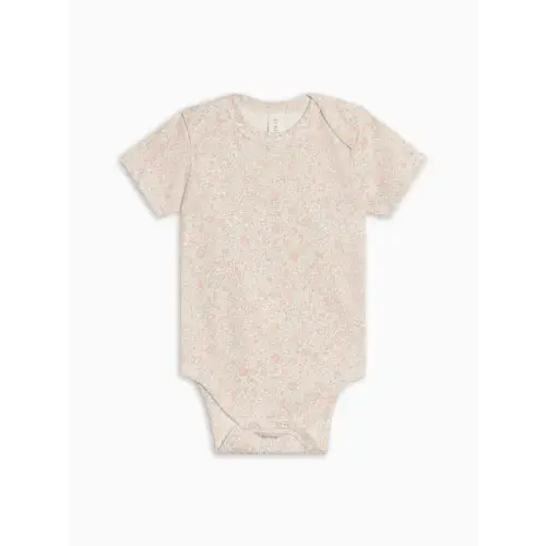 Colored Organics Afton Bodysuit (0-3M) - Belmont Floral / Shell + Powder