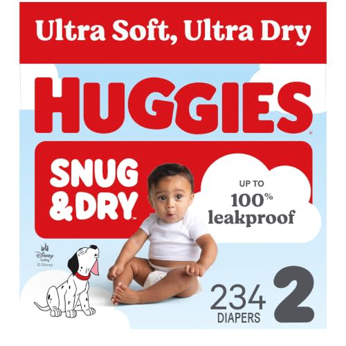 Huggies Snug & Dry Diapers Size 2, 234 Count