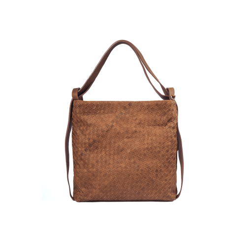 [PRE-ORDER]- Woven Evra Tote - Saddle (Light)