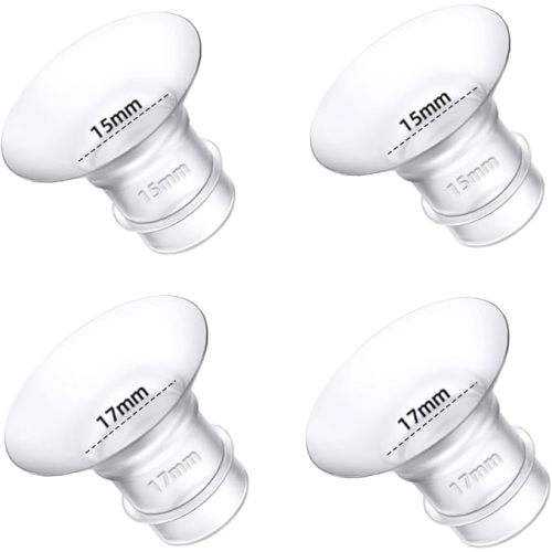 Flange Inserts 13/15/17/19/21mm for Medela,Spectra 24mm Shields/Flanges,Compatible with TSRETE,CPPSLEE,Momcozy S9/S9Pro/S12/S12Pro Wearable Breast Pump,Reduce 24mm Nipple Tunnel Down to 5pcs