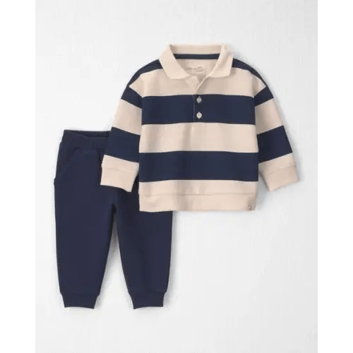 Baby Boy 2-Piece Organic Cotton French Terry Top & Pant Set - Little Planet | Carter's