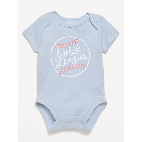 Short-Sleeve Unisex Graphic Bodysuit for Baby