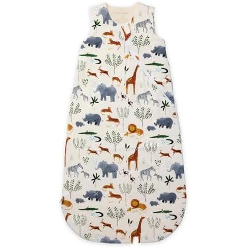 Loulou Lollipop Tencel Lyocell Wearable Baby Blanket Sleeping Bag, Unisex Infant Toddler, 1.0 TOG, 2-Way Zipper Sleepsack