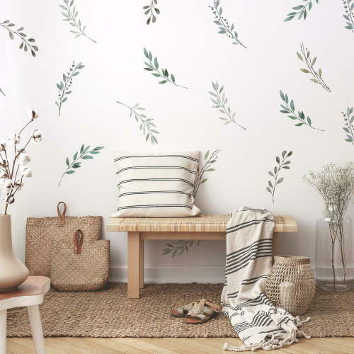 Country Leaves Peel and Stick Wall Decals