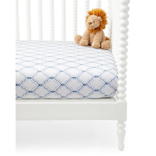 Skipper Sateen Crib Sheet | Serena and Lily