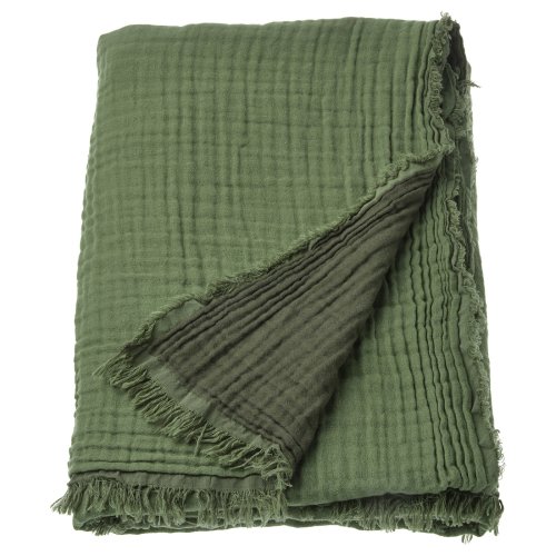 VALLKRASSING Throw - gray-green 59x79 "