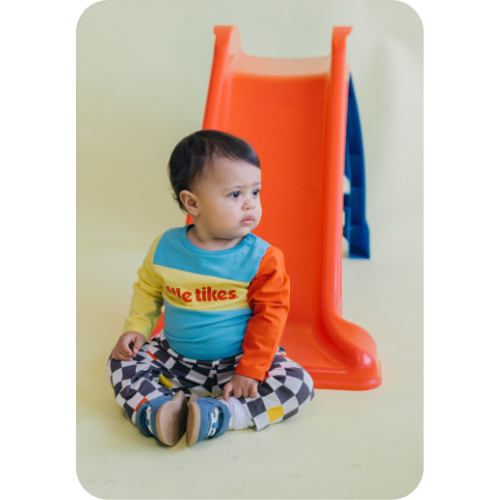 Printed Henley Romper – Young Days
