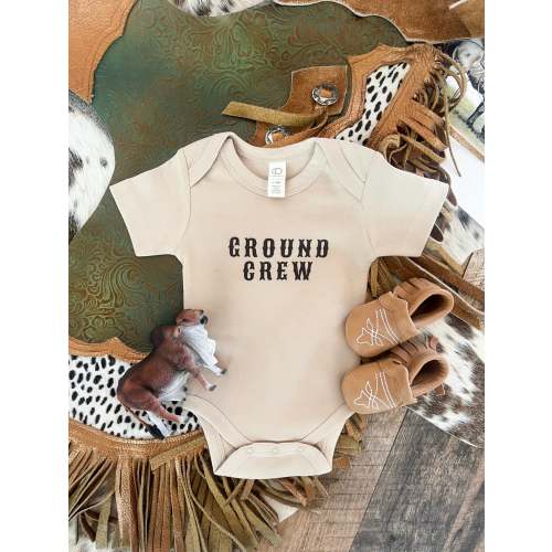 Ground Crew Onesie/ Tee (little kid)(clay front/back) – theFRINGEDpineapple