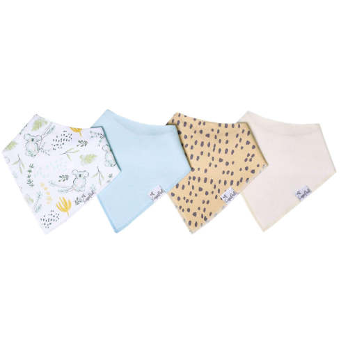 4 Pack Baby Bandana Bibs - Aussie