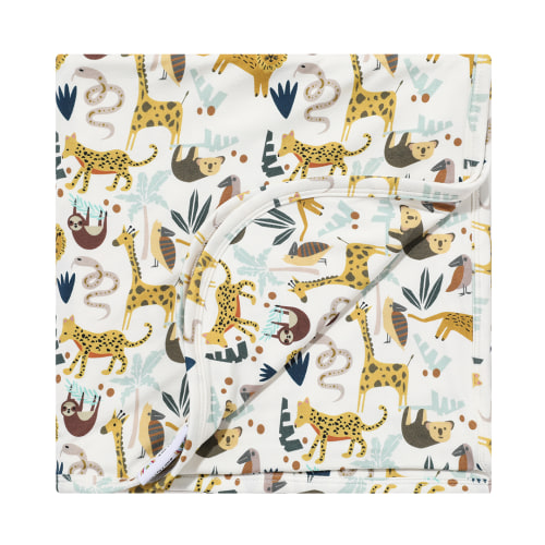 Jungle Friends Bamboo Blanket - Baby Blanket - Kids Blanket – Emerson and Friends