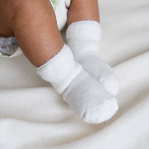 Belan.J Newborn Socks (2pack) - White
