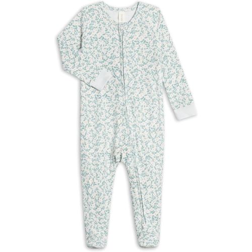 Colored Organics Baby Zip-Up Footed Sleeper with 2-Way Zipper - Organic Cotton Pajamas