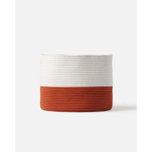 Braided Storage Basket - Rust